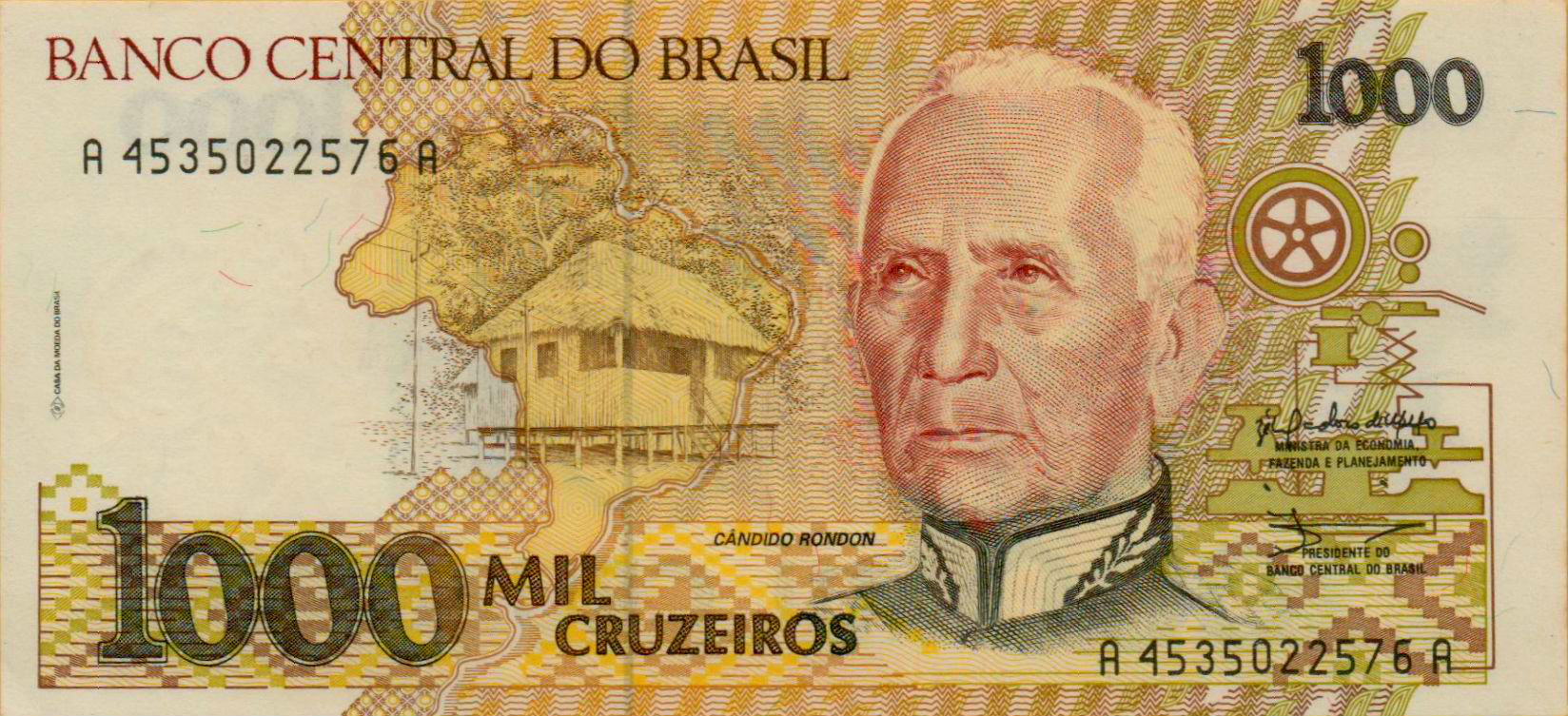Brazil 1000 1990 UNC P-231/a